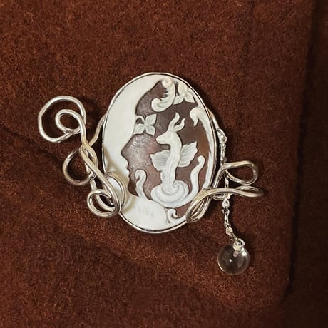 イタリア産シェルカメオ 蝶