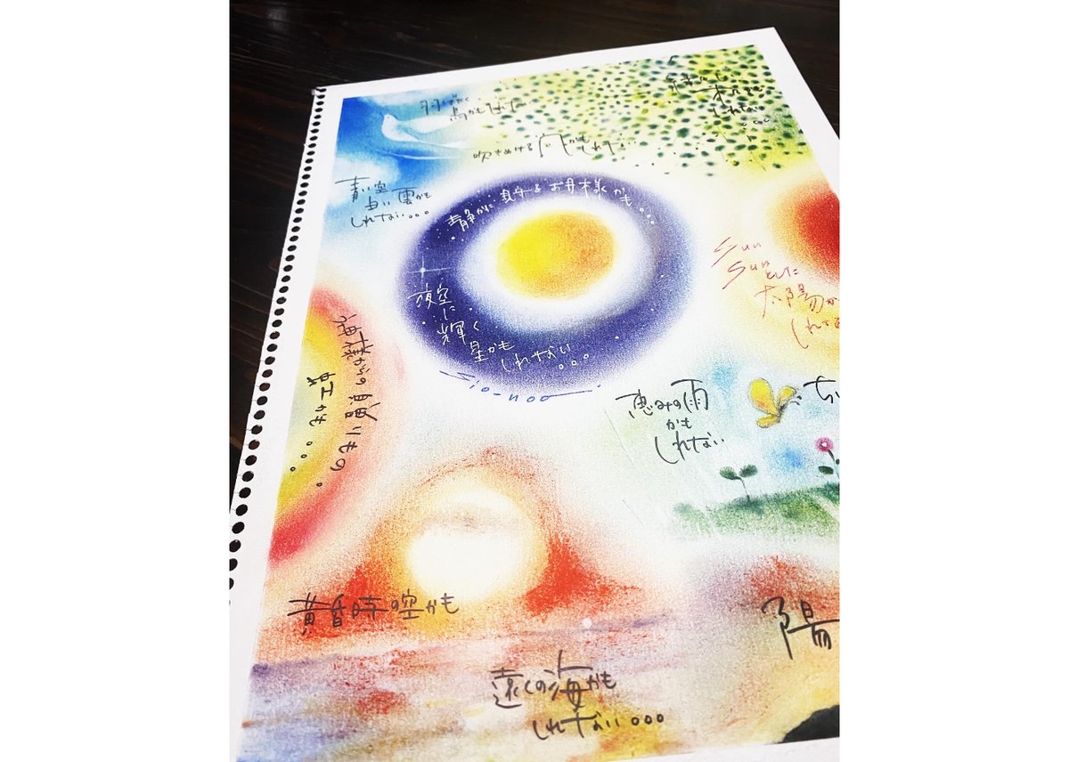 栄帰 ‐ パステルアート原画 sio-noa.パステルアート 原画のみ 『Message』 | sio-noa.STORE