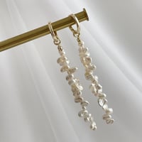 淡水パールのロングピアス