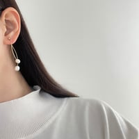 淡水パールのロングピアス