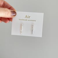 ロング淡水パールピアス