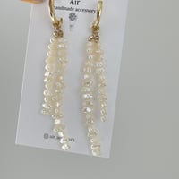 ✴︎人気アイテム✴︎淡水パールのロングピアス