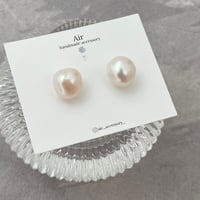 ルース一粒淡水パールのピアス