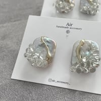 淡水パールのニュアンスピアス