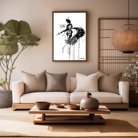 Art Poster “音×鶴”