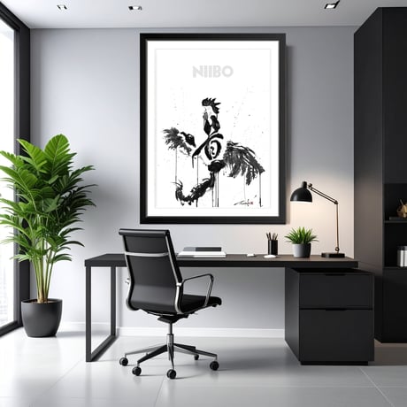 Art Poster “道×軍鶏”