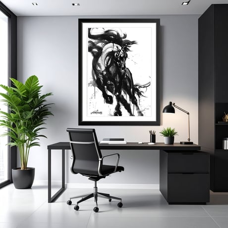 Art Poster “馬”