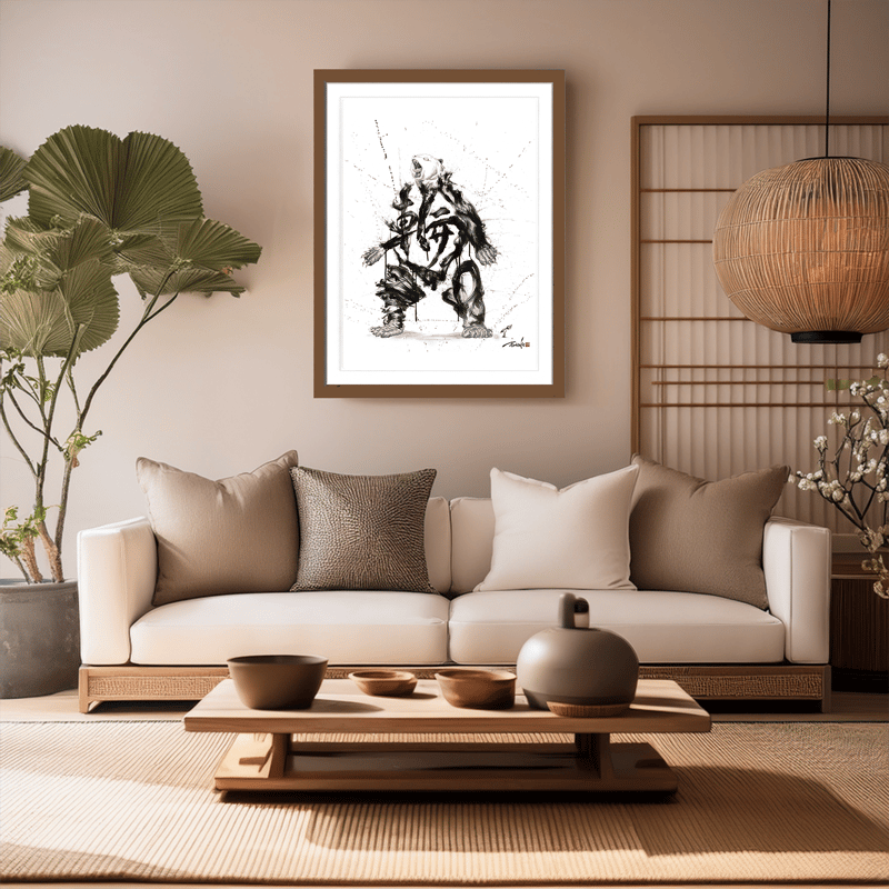 Art Poster “輪×熊” | FUMITAKE NIIBO 新穂文健