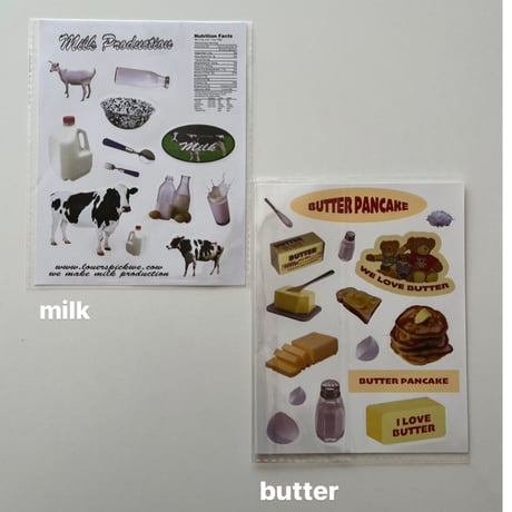 milk / butter sticker
