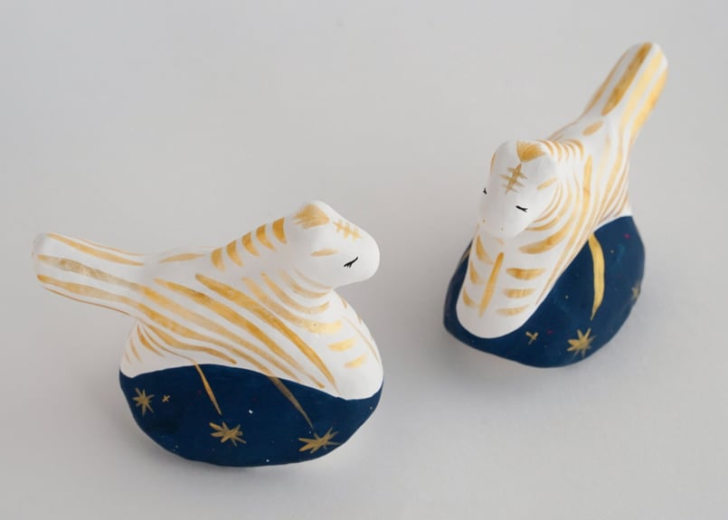 願い星の馬／金（2026年干支張子） | りなの村 商店