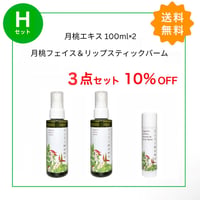 送料無料！【Hセット】ちちむむ　月桃エキス100ml２個と月桃ﾌｪｲｽ＆ﾘｯﾌﾟｽﾃｨｯｸﾊﾞｰﾑ 3点セット