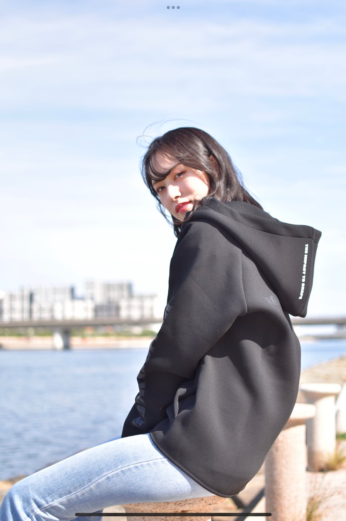 ソウルベリー　ツバメガレージ洗いざらしblueの、シャツパーカー ソウルベリー ツバメガレージ洗いざらしblueの、シャツパーカー