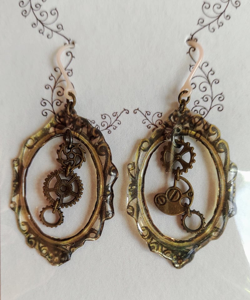 247 歯車レジンピアス | toA Succulent