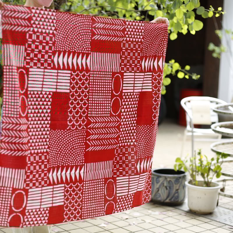 MONYOU風呂敷： RED | 濱時間 Online Shop