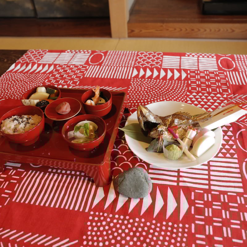 MONYOU風呂敷： RED | 濱時間 Online Shop