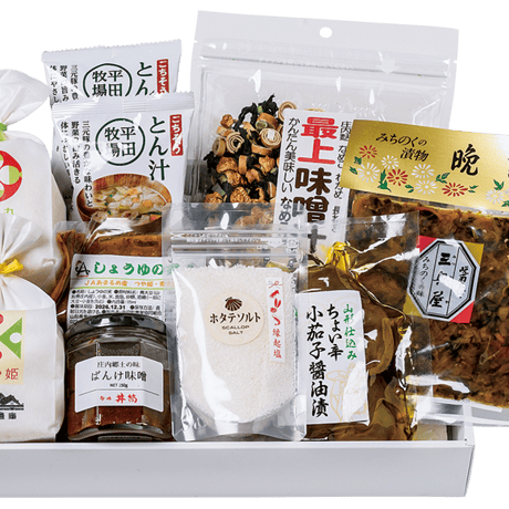 酒田 夢の俱楽オリジナル【庄内米とおかずセット】化粧箱入  のコピー