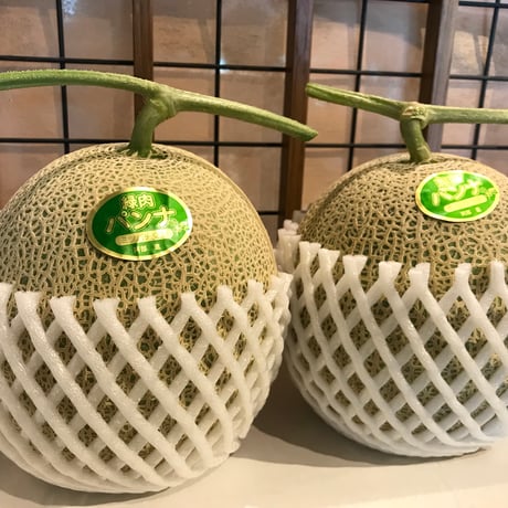 阿部農園【庄内砂丘パンナメロン ３玉入り】２箱 ※送料込み
