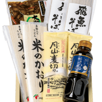 酒田 夢の俱楽オリジナル【夏のそば・うどんセット】化粧箱入