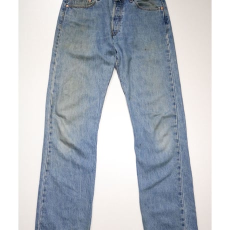 used/straight denim pants/Levi's 501 W33