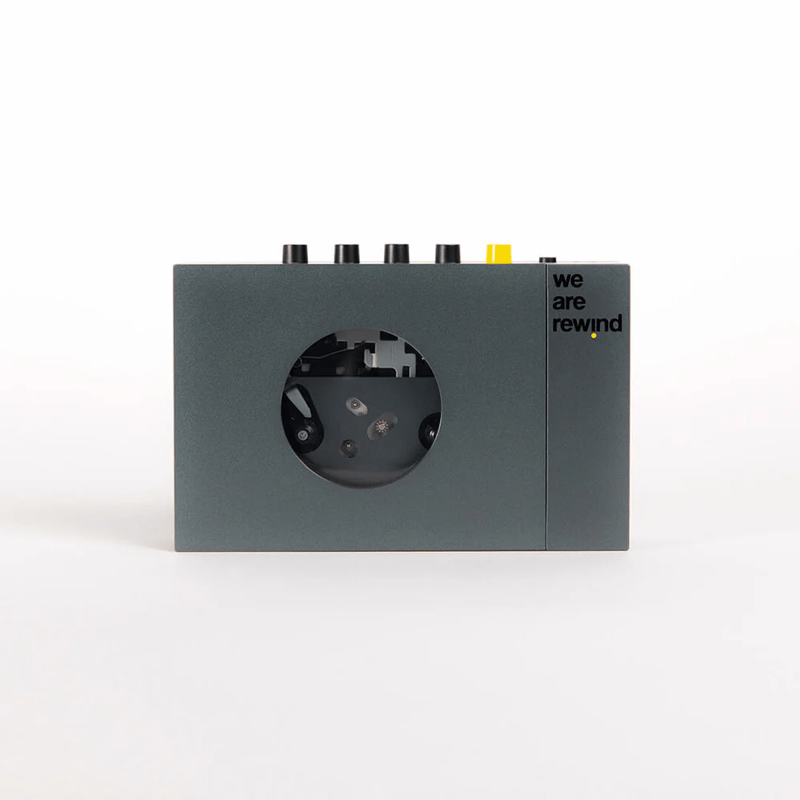 新品>WE ARE 面白い REWIND カセットプレーヤー Black&Yellow
