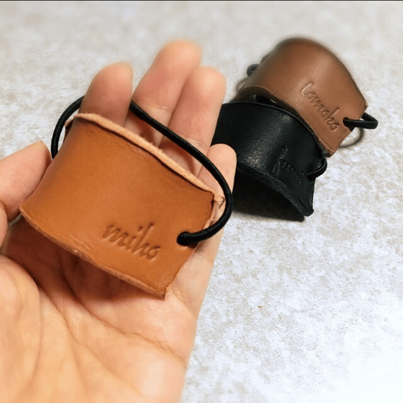 名入れ無料】メンズに 革のヘアゴム レザーヘアゴム ブレスレット