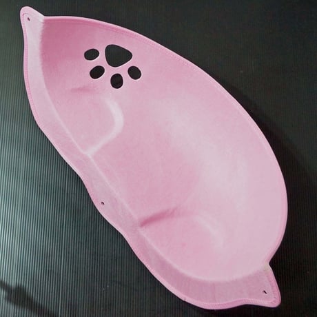 ペット用窓際ベット（ピンク・吸盤　耐荷重15kg）クッション付き