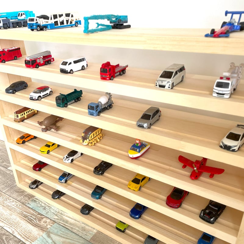 ALLロングミニカーが置ける7段【シンプル溝ありタイプ】【2025年 ALLロングミニカーが置ける7段【シンプル溝ありタイプ】【2025年
