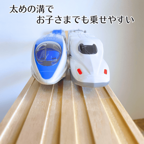 ミニカー棚6段×レールトイ棚3段【シンプル溝ありタイプ】【2026年6月下旬～9月下旬頃発送予定】レールトイ収納棚　ミニカー収納棚
