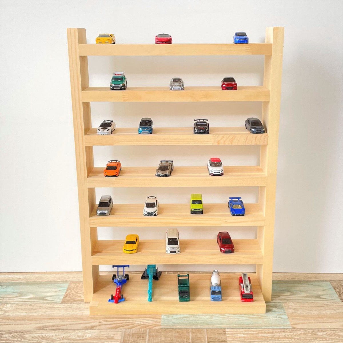 ハーフサイズ7段 ナチュラル【シンプル溝ありタイプ】【2026年3月中旬