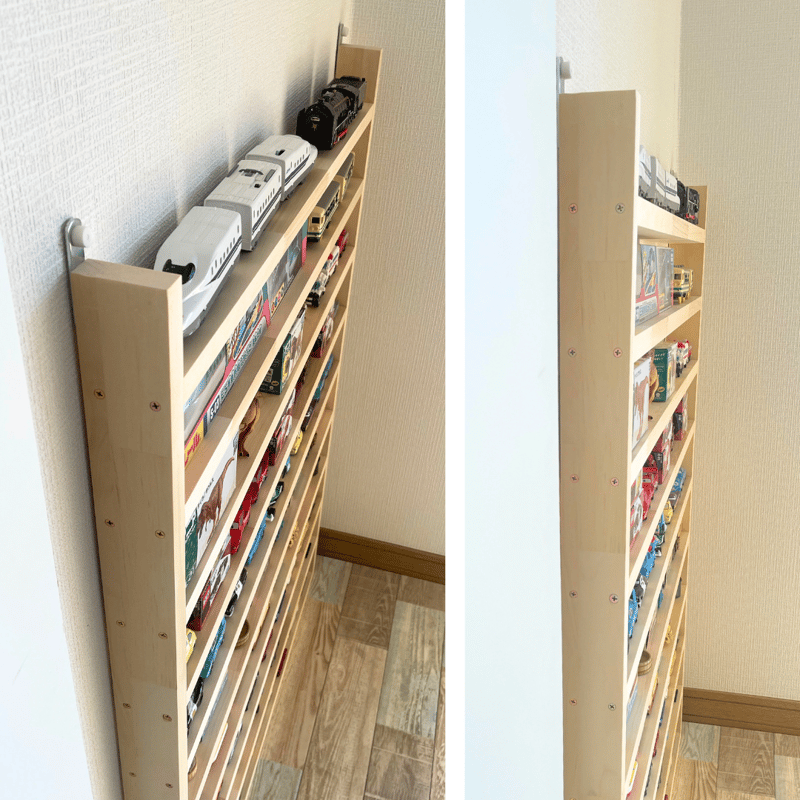 10段 超薄型 ウッドシェルフ【11月中旬～2026年1月中旬頃発送