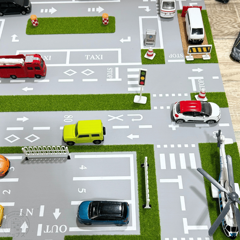 ジオラマ風 ミニカータウン マップボード 【11月下旬～12月下旬頃発送