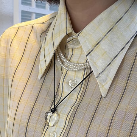 glass necklace_♡・cord