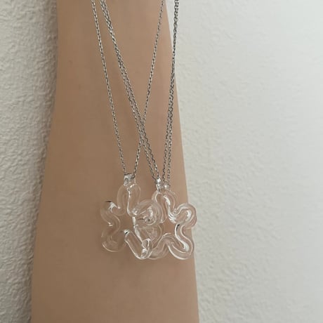 glass necklace_ hibi me chain