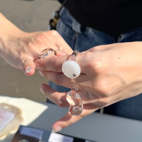 glass ring_tane / silver