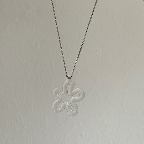 glass necklace_ hibi me chain