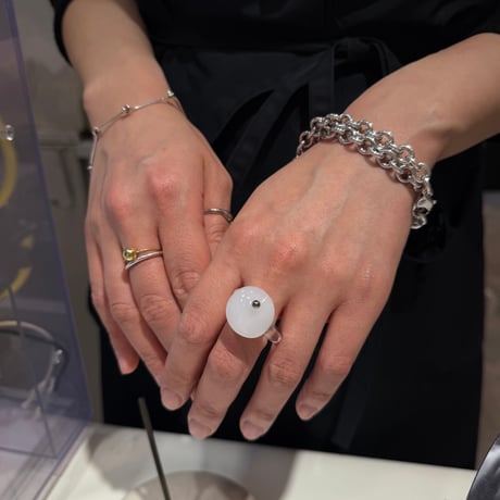 glass ring_tane / silver