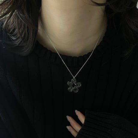 glass necklace_ hibi me chain
