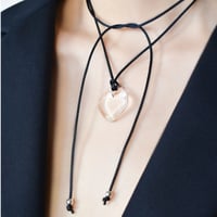 glass necklace_♡・cord