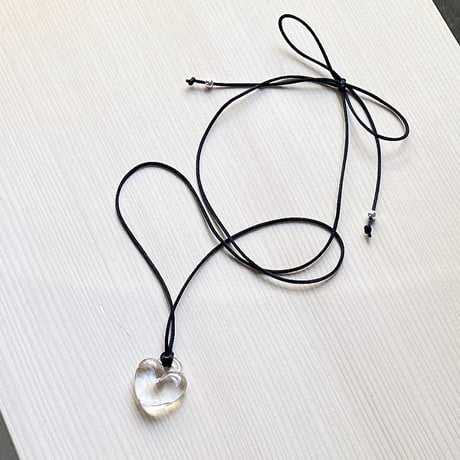 glass necklace_♡・cord