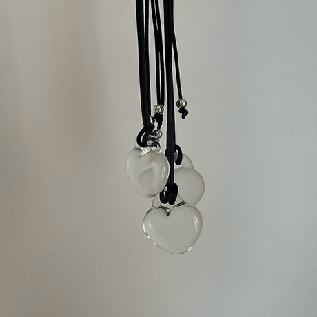 glass necklace_♡・cord
