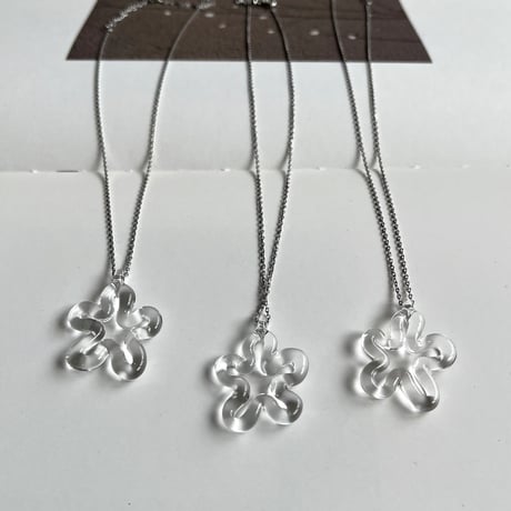 glass necklace_ hibi me chain
