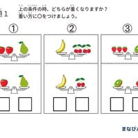 重さ比べ（PDF問題9枚答え1枚_計10枚)