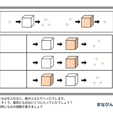 魔法の箱（PDF問題9枚答え1枚_計10枚)