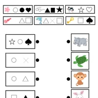 言葉の記号置き換え問題（PDF問題9枚答え1枚_計10枚)