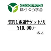 質問し放題チケット 【1ヶ月間何回(問)でも質問することができます。】
