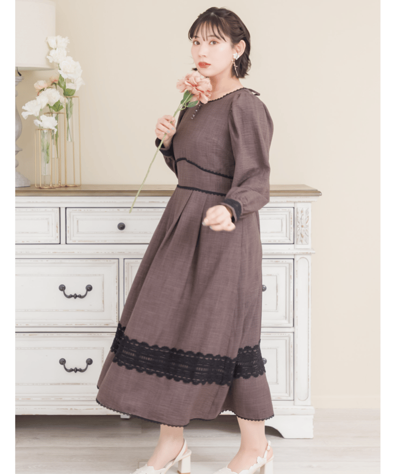 EMMA FLORES エマフローレス ワンピース エマフローレス ワンピース 3L