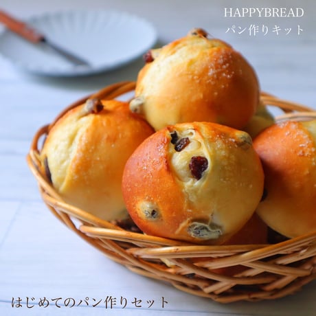 【送料無料&サポート付】 はじめてのパン作りキット　材料2回分『パン屋の幸せレーズンパン』材料/レシピ(動画)/質問し放題サポート付