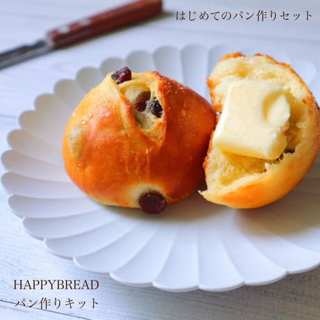 【送料無料&サポート付】 はじめてのパン作りキット　材料2回分『パン屋の幸せレーズンパン』材料/レシピ(動画)/質問し放題サポート付