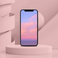「Fuji in the Pink」スマホ壁紙