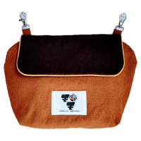 モモ研吊り下げベッド（ストライプレッド・中敷レッド） | ももんが